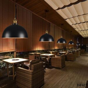 Đèn chao chụp bàn ăn retro Lodera DF027