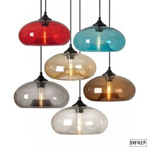 Đèn thuỷ tinh bầu dục dẹt Ondez DF025