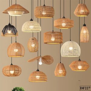 Đèn thả dây thừng trang trí cafe Kata DF227