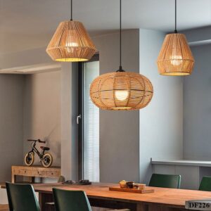 Đèn thả dây thừng trang trí cafe Umta DF226