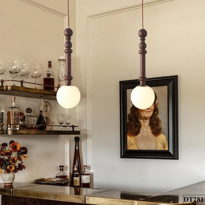 Den-tha-dui-go-chao-thuy-tinh-cho-giuong-ngu-Kanka-DT281-hoaianvendor Đèn thả đui gỗ chao thủy tinh cho giường ngủ Kanka DT281