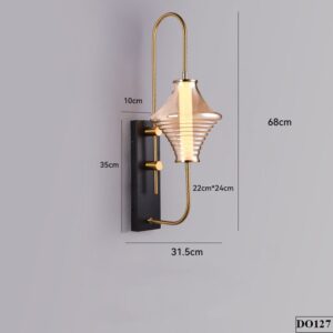 Đèn treo tường chao thuỷ tinh Mateo DO127