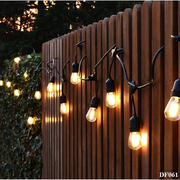 Dây 5m 10 đui Dây đèn treo ngoài trời chống nước 10 đui, 15 đui, 20 đui DF061