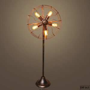 Đèn cây đứng trang trí quán cafe hình chiếc quạt DF163