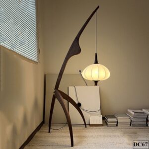 Đèn cây gỗ phòng khách Pate DC67