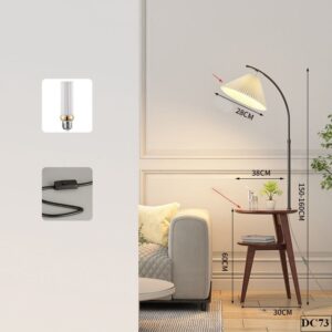 Đèn cây gỗ sofa phòng kháck có kệ đồ Hanby DC73