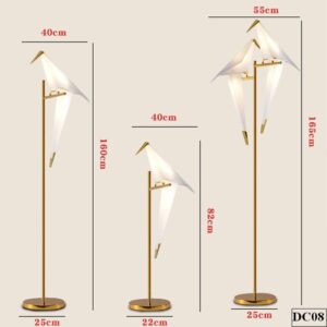Đèn Cây Phòng Khách Chim Origami DC08