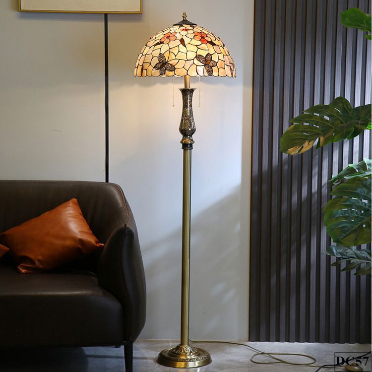Đèn cây sofa cao cấp bằng đồng Tiffany Tyta DC57 - Hoài An Vendor Đèn cây sofa cao cấp bằng đồng Tiffany Tyta DC57