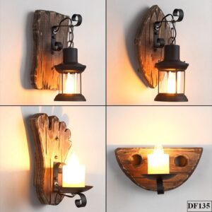 Đèn gỗ cổ điển treo tường Ichigo DF135