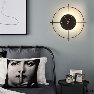Đèn led treo tường kết hợp đồng hồ Pamzy DO63
