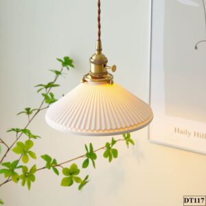Đèn thả bằng gốm đui đồng Quidy DT117