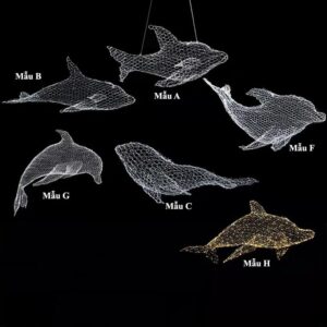 Đèn thả cá heo đẹp DT169