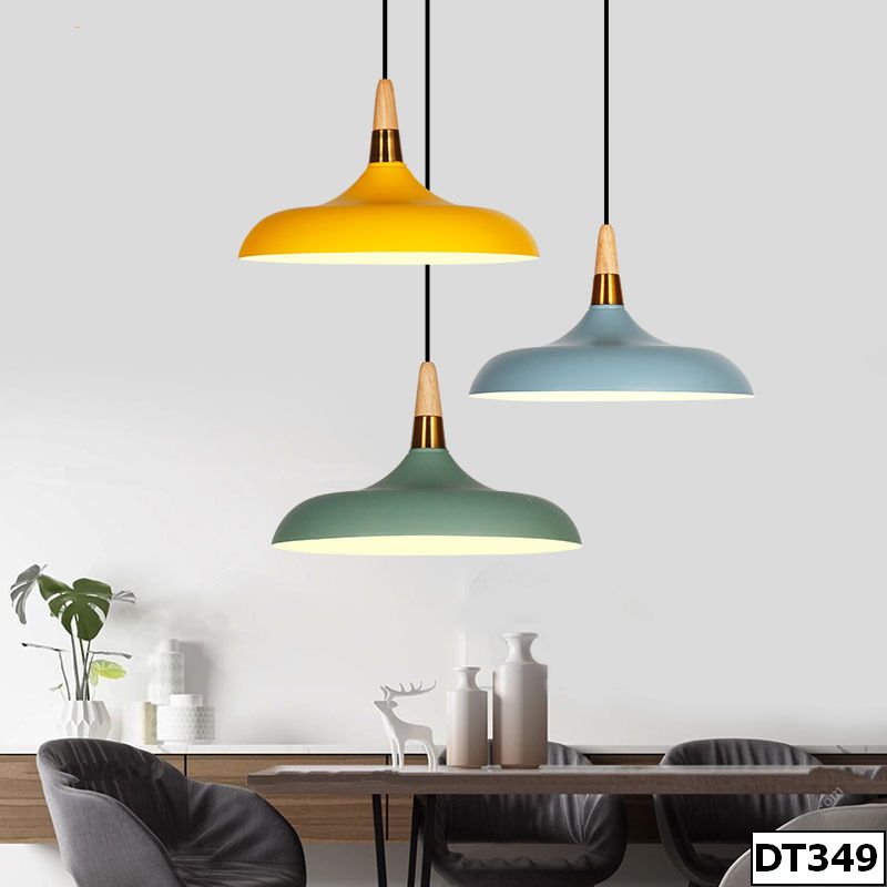 den-tha-chao-sat-nhieu-mau-lozy-dt349 -hoaianvendor (3) Đèn thả chao sắt nhiều màu Lozy DT349