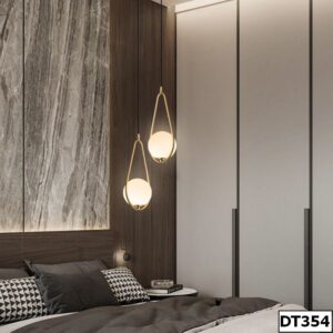 Đèn thả chao thủy tinh đục Vinca DT354