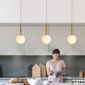 Đèn thả chao thủy tinh tròn Rancy Manta DT356