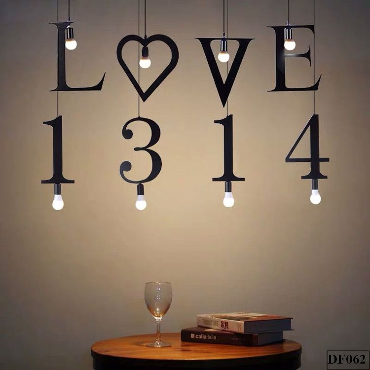 Đèn thả chữ cái, chữ số Alphabet DF062 Đèn thả chữ cái, chữ số Alphabet DF062