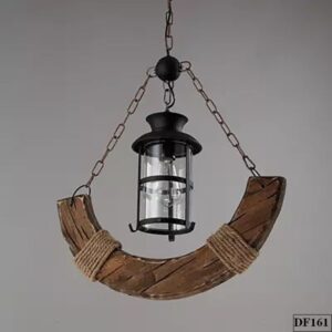Đèn thả gỗ hình mỏ leo Mine DF161