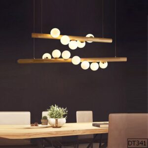 Đèn thả gỗ trang trí bàn ăn Maruo DT341