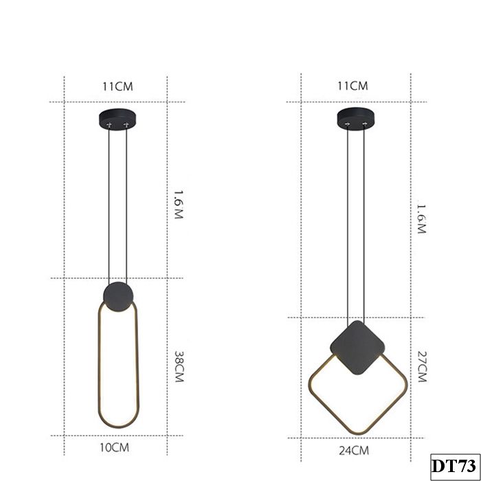 Đèn thả led trang trí ozfo - DT73 - Hoài An Vendor Đèn thả trang trí ozfo DT73