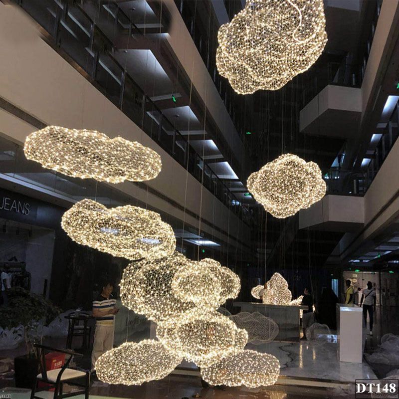 Đèn thả mắt lưới hình đám mây Mesh DT148 - Hoài An Vendor Đèn thả mắt lưới hình đám mây Mesh DT148