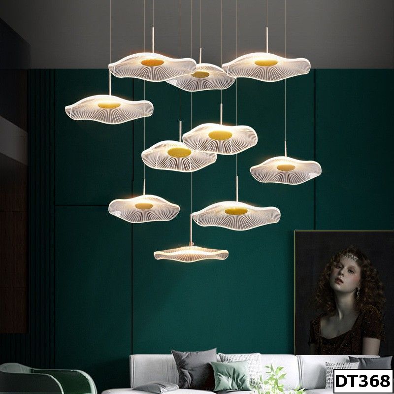 den-tha-senli-hinh-la-sen-dep-dt368-hoaianvendor (1) Đèn thả Senli hình lá sen đẹp DT368