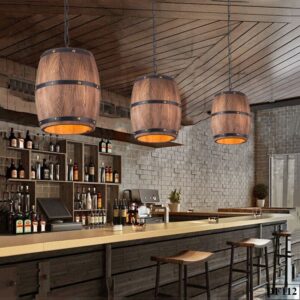 Đèn thả thùng gỗ Wodbox DF112