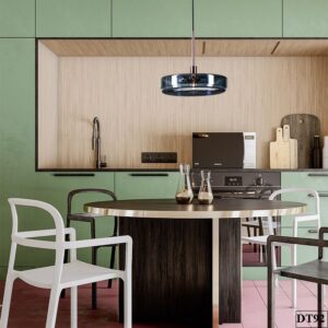 Đèn thả thủy tinh màu xanh độc đáo Tzeza DT92