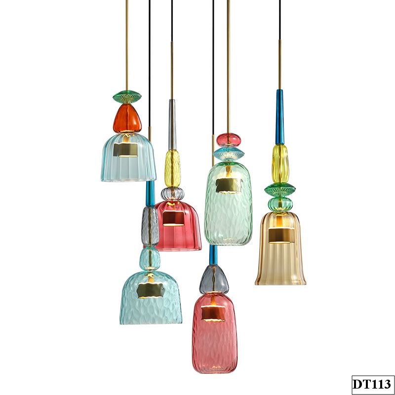 Đèn thả thủy tinh nhiều màu sắc Jglas DT113 - Hoài An Vendor Đèn thả thủy tinh nhiều màu sắc Jglas DT113