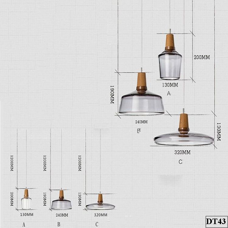 Đèn thả thủy tinh trang trí Kantan - DT43 - Hoài An Vendor Đèn thả thủy tinh trang trí Kantan - DT43