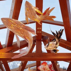 Đèn trang trí con cá bằng gỗ Fito DF177