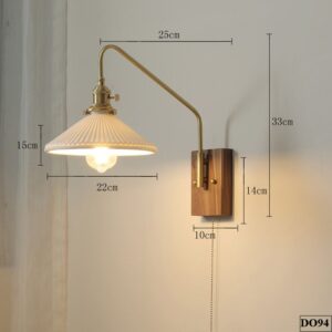 Đèn treo tường chao gốm Scandinavi DO94