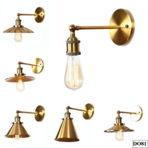 Đèn tường retro màu vàng đồng Fagold DO81